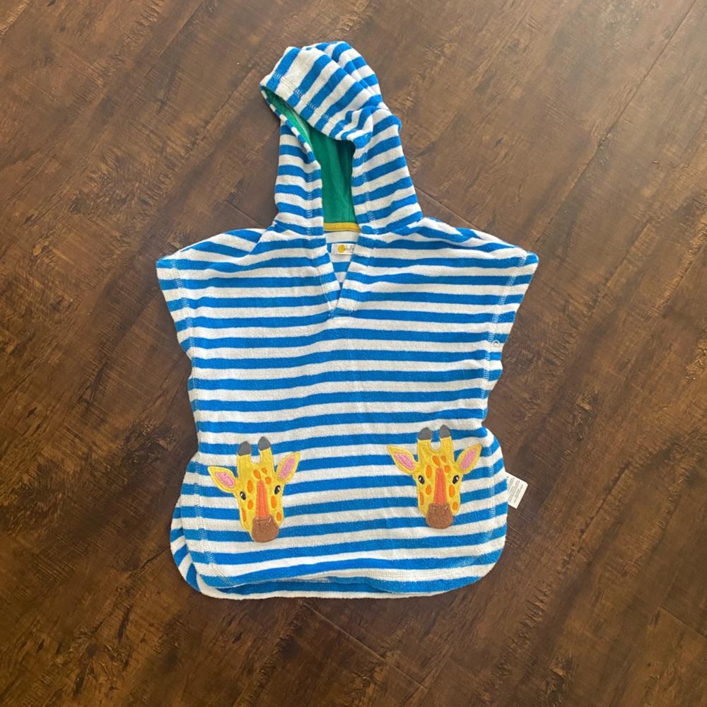 MINI BODEN toddler pool cover up/hoodie.